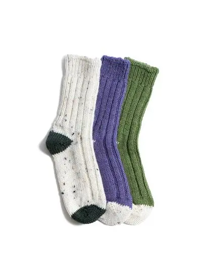 Set of 3 Ladies Merino Wool Socks